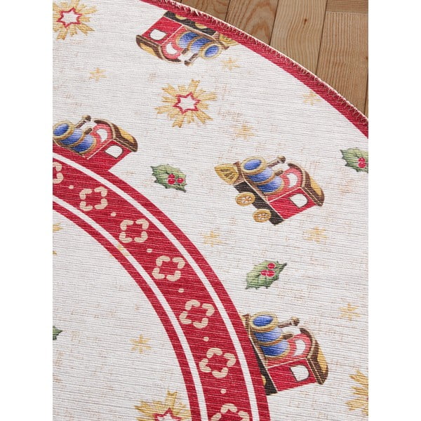 Roter runder Teppich mit Weihnachtsmotiv, Ø 160 cm Toy's Delight Train - Villeroy&Boch-image-3