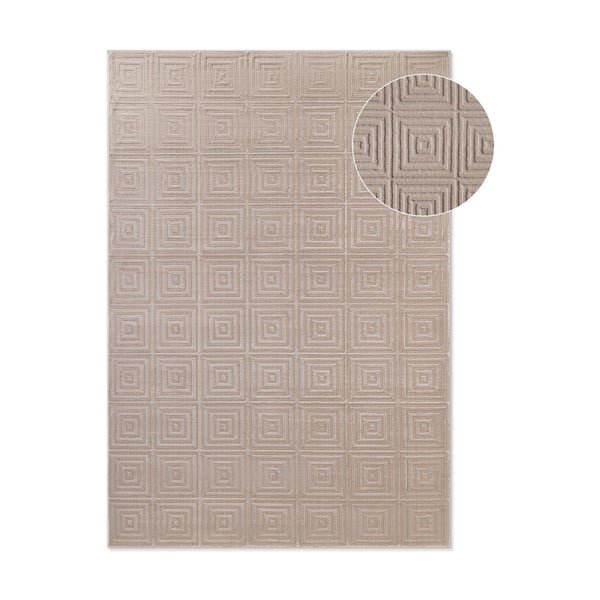 Beiger Teppich 160 × 235 cm Perles Tourmaline - Elle Decoration
