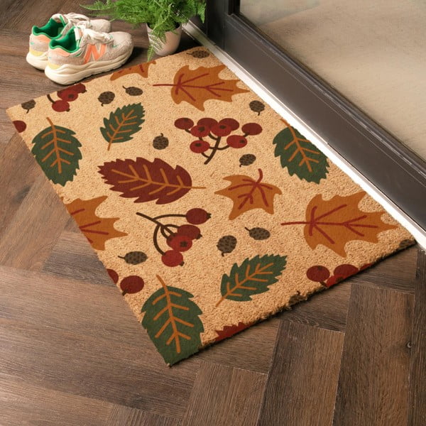 Fußmatte aus Kokosfasern, 40 x 60 cm Autumn Leaves - Artsy Doormats-image-1