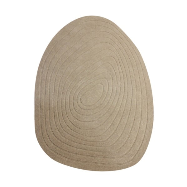 Beiger Wollteppich, 200 × 290 cm Puddle Wool - Flair Rugs