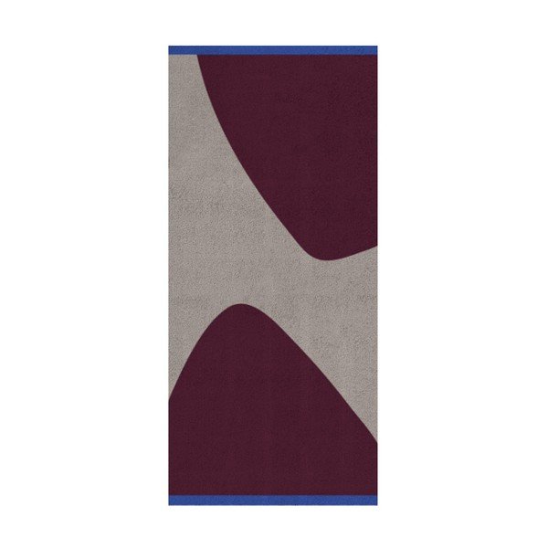 Weinroter/grauer Teppich 70 × 150 cm Rocks - Mette Ditmer Denmark