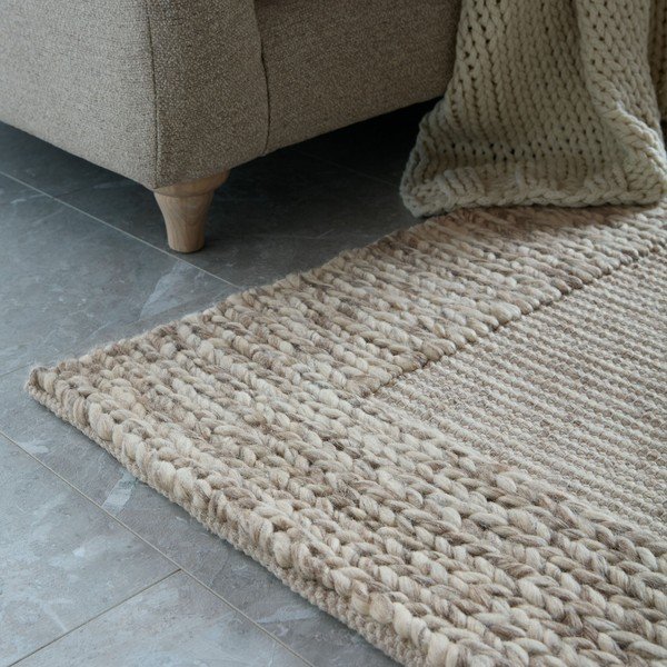 Handgewebter Teppich mit Wollanteil in Naturfarbe, 200 × 290 cm Rue - Flair Rugs-image-2