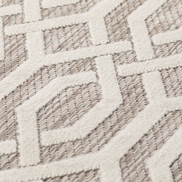 Beige Teppich für Innen- und Außenbereiche 80x150 cm Mondo – Flair Rugs-image-2