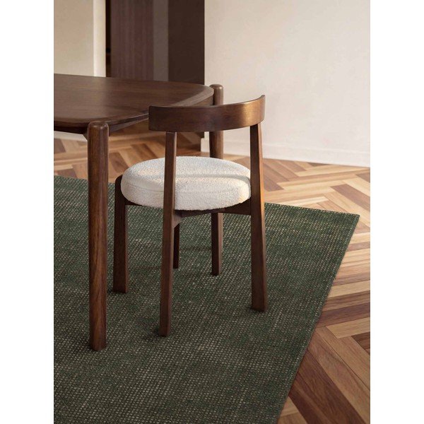 Dunkelgrüner, handgewebter Wollteppich, 160 × 230 cm Greenwich - Ted Baker-image-1
