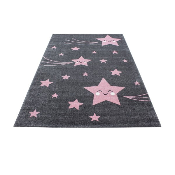 Rosa-grauer Kinderteppich, 140 × 200 cm Kids - Ayyildiz Carpets-image-4