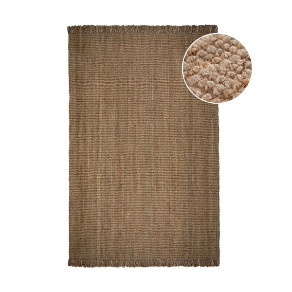 Handgewebter Jute-Teppich in Naturfarbe, 120 x 170 cm Jute - Flair Rugs