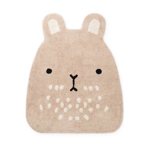 Beiger, waschbarer, handgewebter Baumwoll-Kinderteppich, 120 × 152 cm Snuggle Pucki - Hanse Home