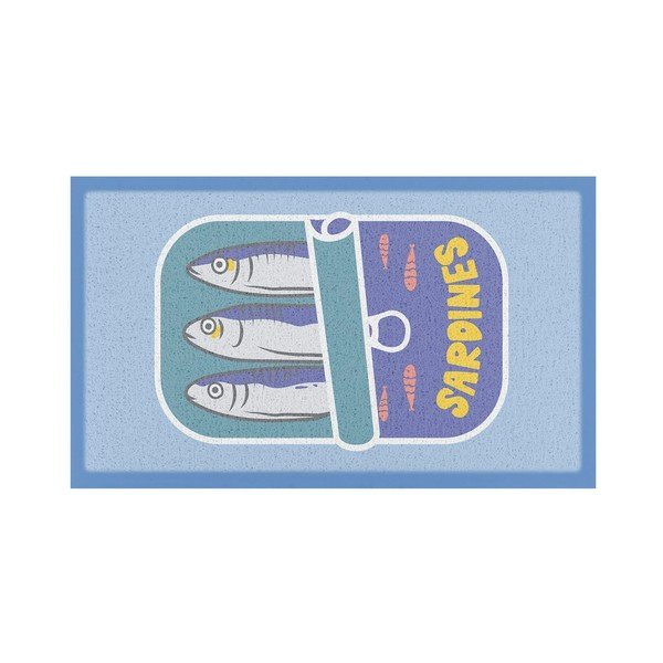 Fußmatte recycelter Kunststoff 40x70 cm Sardine Tin – Artsy Doormats