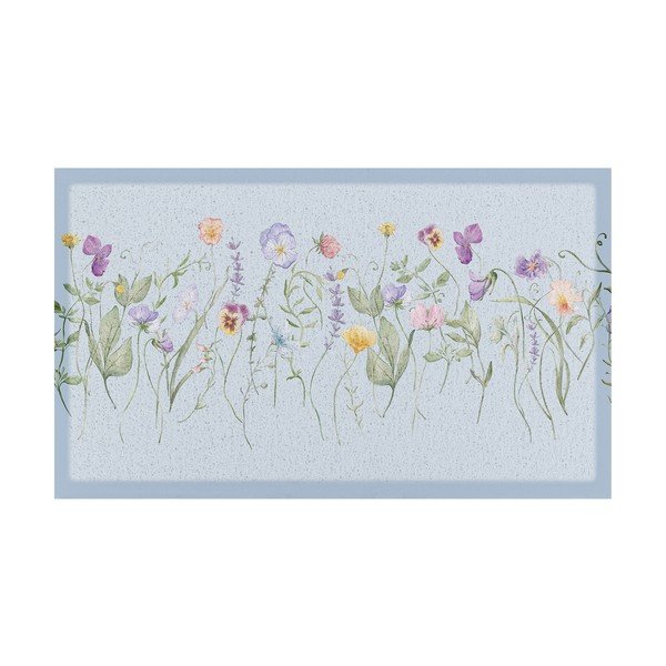 PVC-Fußmatte 40 x 70 cm Blue Wild Flowers - Artsy Doormats