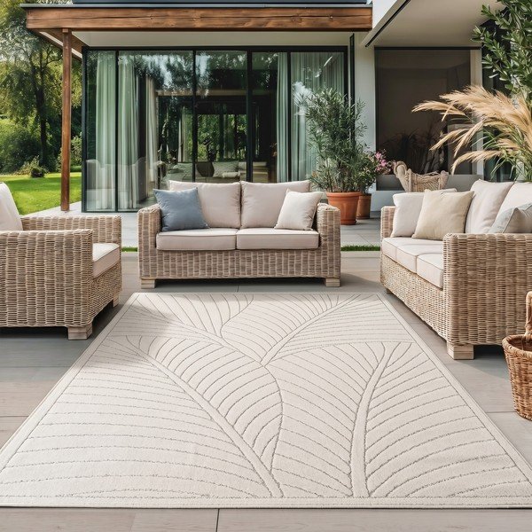 Cremefarbener Teppich für den Innen- und Außenbereich, 200 × 290 cm Nova 1203 - Ayyildiz Carpets-image-1