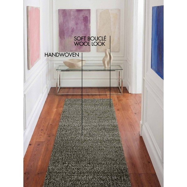 Grüner, handgewebter Läufer aus Bouclé-Stoff, 80 × 200 cm Notting Hill Portobello - Ted Baker-image-2