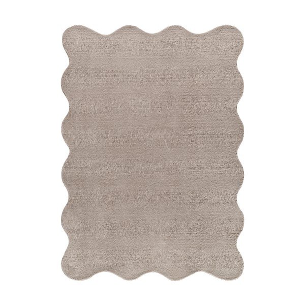 Taupefarbener, waschbarer Teppich 160 x 230 cm Mellow - Universal