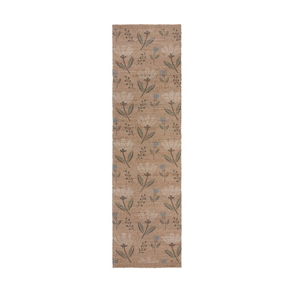 Handgewebter Läufer mit Juteanteil in Naturfarbe, 60 x 230 cm Arriana - Flair Rugs