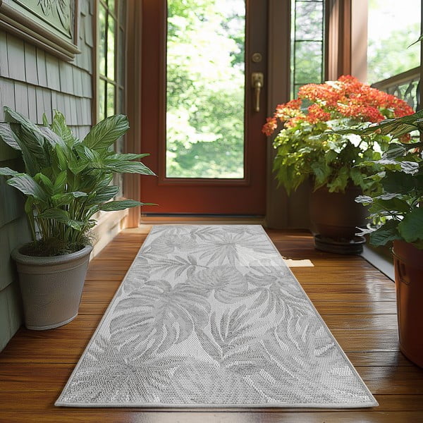 Graue Laufmatte für drinnen und draußen, 80 × 250 cm Desert 1302 - Ayyildiz Carpets-image-1