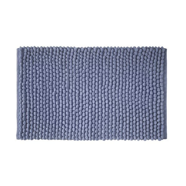 Blauer Badezimmerteppich, 50 x 80 cm Aspen Bobble - Bianca