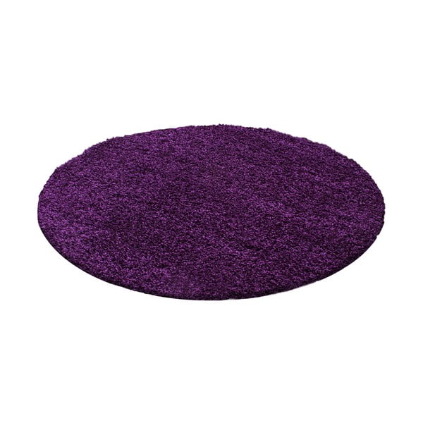 Dunkelvioletter runder Teppich, Durchmesser 200 cm Life - Ayyildiz Carpets