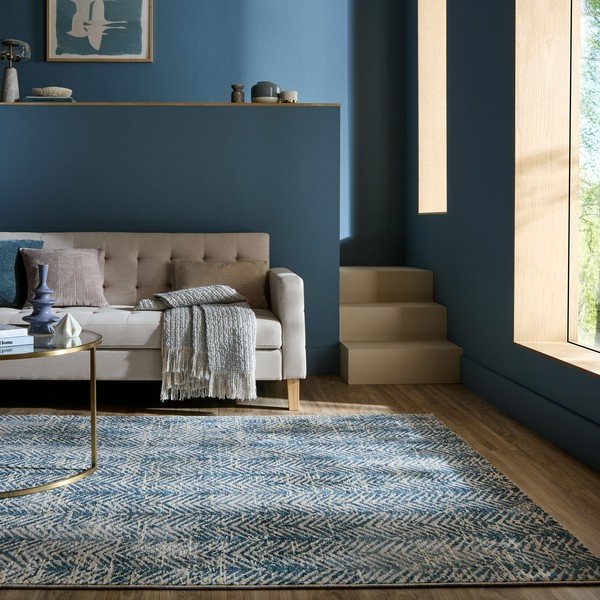 Blauer Teppich, 160 × 230 cm Lua Abstract - Flair Rugs-image-1