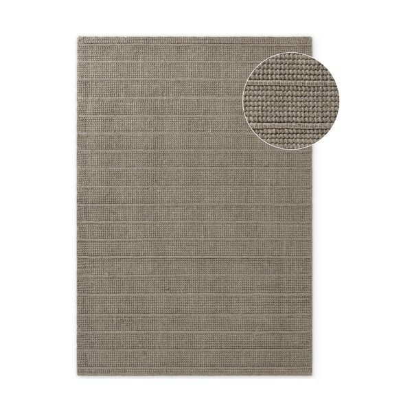 Grauer, handgewebter Wollteppich, 120 × 170 cm Camden Parker - Ted Baker