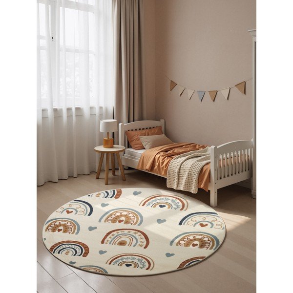 Cremefarbener Kinderteppich, Ø 160 cm Bowie - Hanse Home-image-1