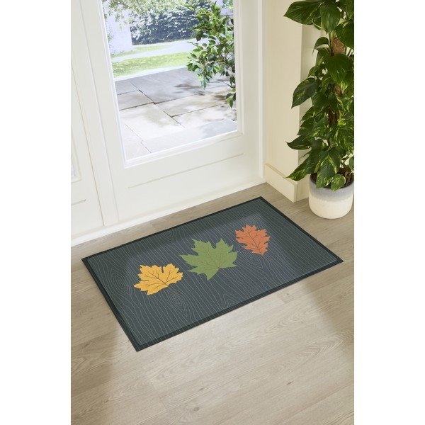 Fußmatte 40 × 70 cm Autumn Leaves on Green - Artsy Doormats-image-2