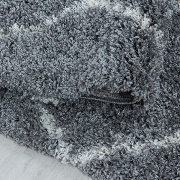 Grauer Läufer 80 × 250 cm Alvor - Ayyildiz Carpets-image-1