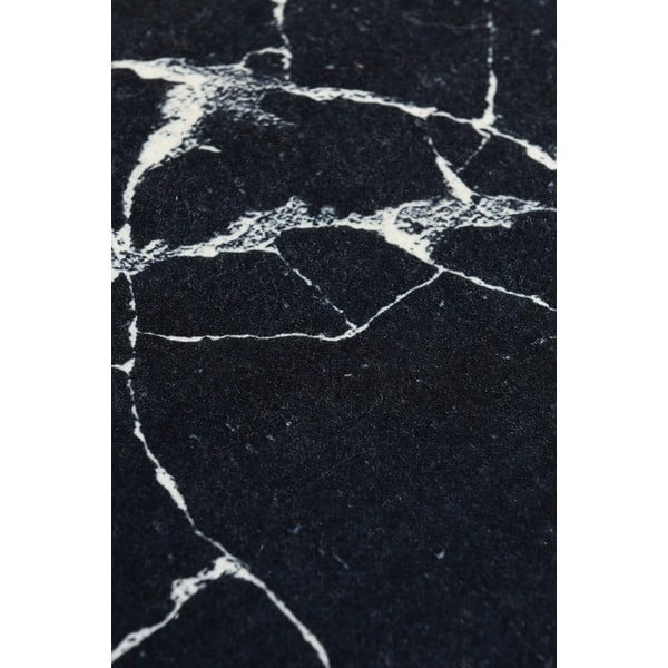 Schwarzer Badezimmerteppich, 40 x 60 cm Marble - Foutastic-image-3
