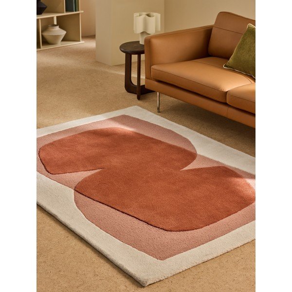 Orange/beige handgewebter Teppich 200x290 cm Kinney – MADE-image-1