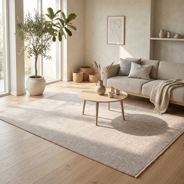 Cremefarbener Teppich 200 × 290 cm Puro - ESTE-image-1