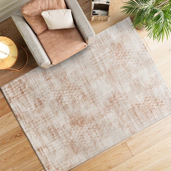 Beiger Teppich 77 × 150 cm Keops - Universal-image-1