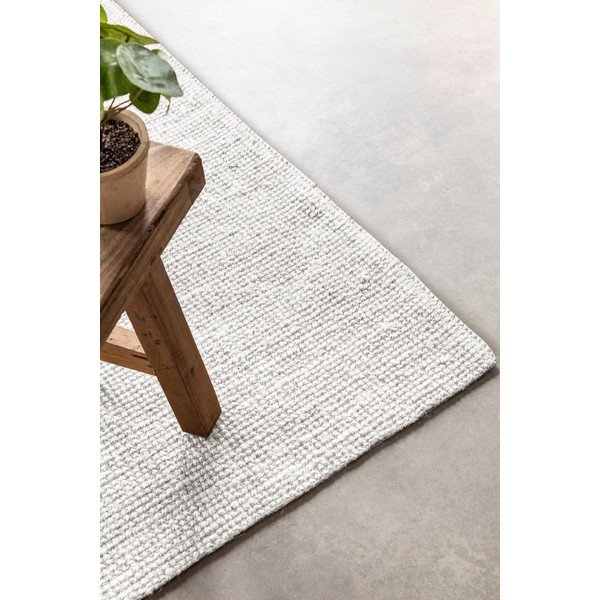 Hellgrauer, beidseitig nutzbarer/handgewebter Jute-Teppich, 120 × 170 cm Bouclé Jaipur - Hanse Home-image-2
