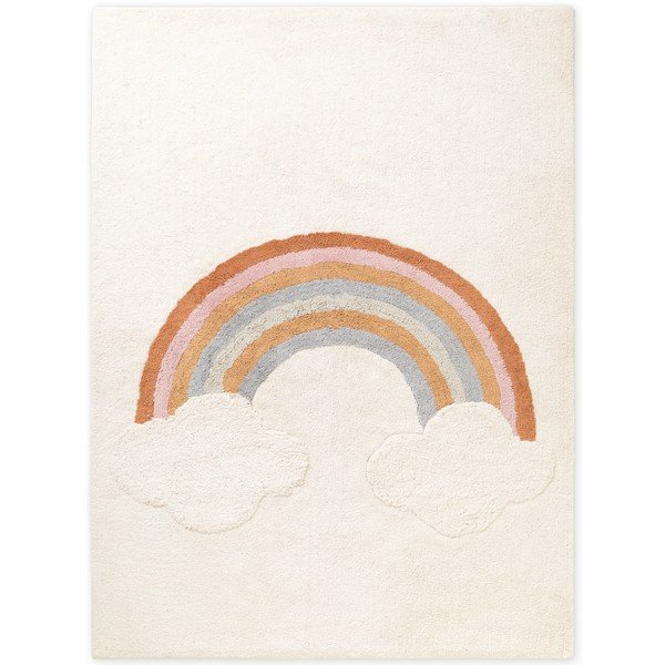 Cremefarbener, waschbarer/handgewebter Baumwoll-Kindenteppich, 140 x 200 cm Snuggle Petite - Hanse Home