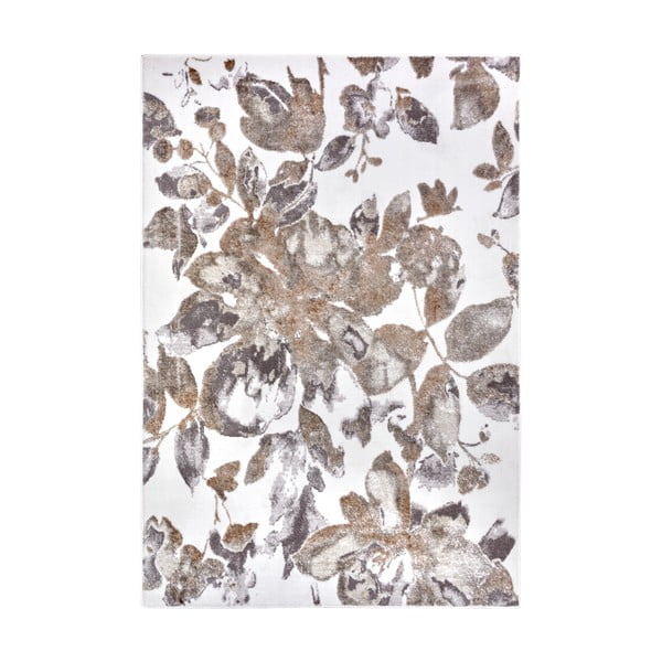 Grau-brauner Teppich, 57 × 90 cm Shine Floral - Hanse Home