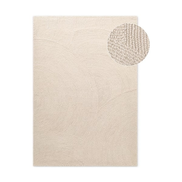 Handgewebter Wollteppich in einem hellen Naturton, 120 x 180 cm Calmio - Hanse Home
