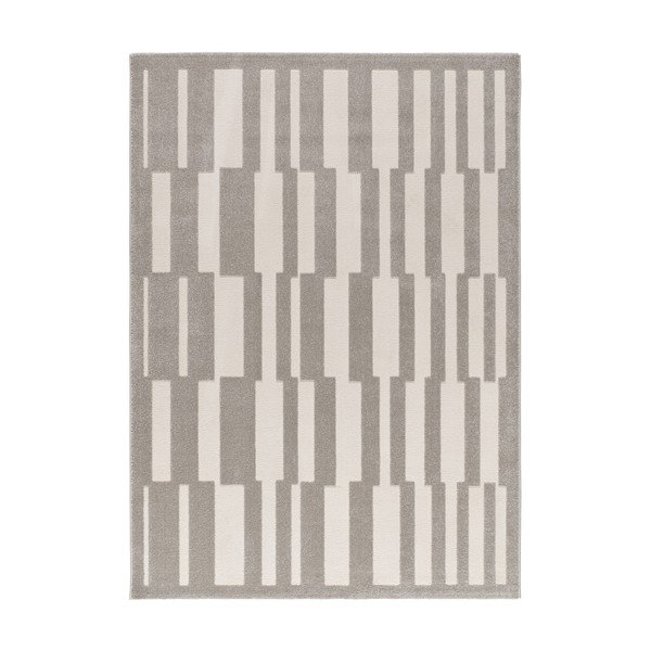 Cremefarbener/taupefarbener Teppich 160 x 230 cm Baresa - Universal