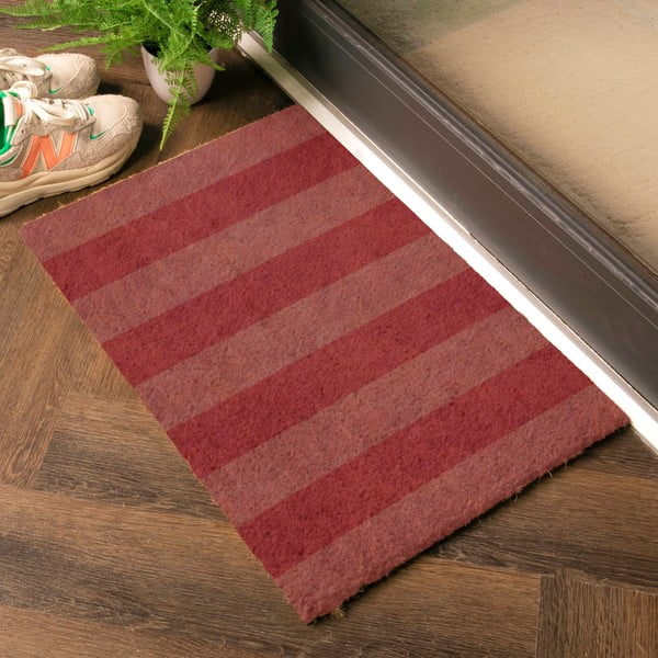 Fußmatte aus Kokosfasern, 40 x 60 cm Pink Stripe - Artsy Doormats-image-1