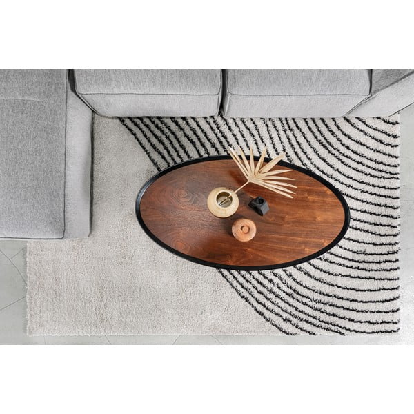 Schwarzer/beiger Teppich 120 × 180 cm Coastalina - Universal-image-1