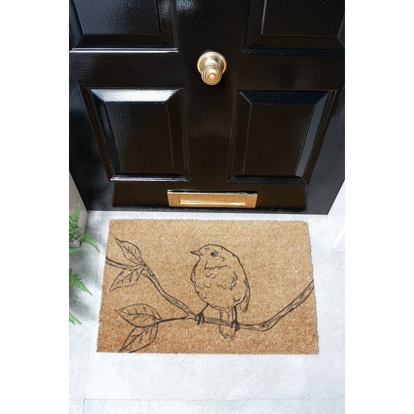 Fußmatte kokosfaser 40x60 cm Pencil Robin – Artsy Doormats-image-4