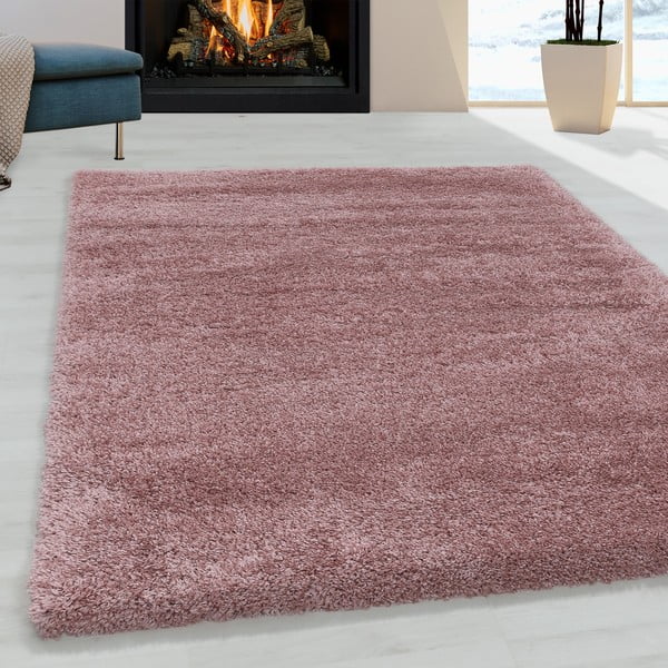Rosa Teppich 120 × 170 cm Fluffy - Ayyildiz Carpets-image-1