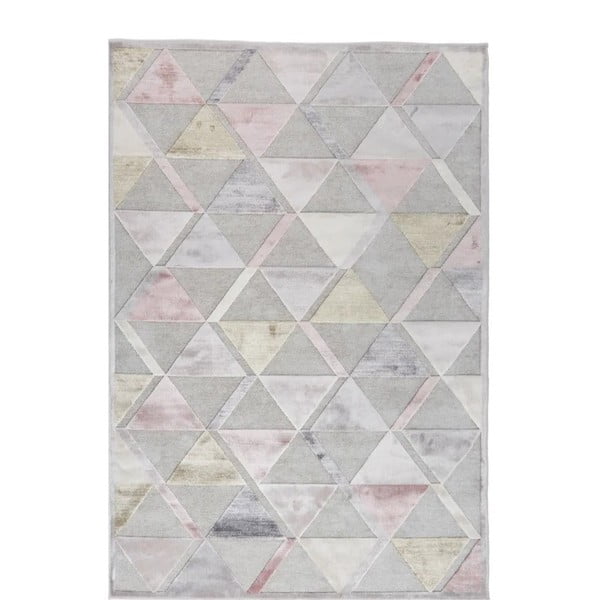 Grauer Teppich 60x110 cm Margot Triangle – Universal-image-3