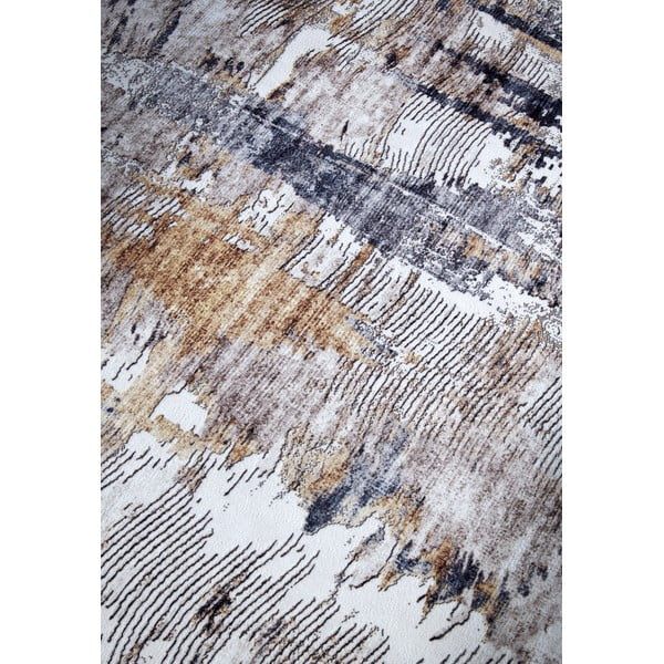 Hellgrauer Teppich, 120 × 160 cm Malard Anthracite Gold - Elle Decoration-image-4