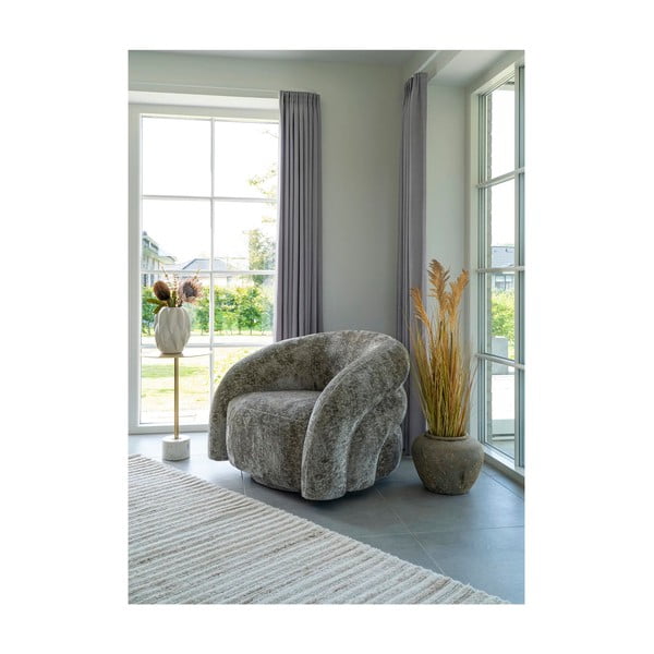 Cremefarbener, handgewebter Läufer aus Wolle, 80 x 180 cm Mango - House Nordic-image-3