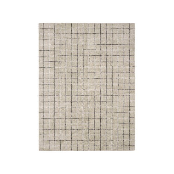 Beiger, handgewebter Wollteppich, 230 × 300 cm Mosaic Sandstone - Lorena Canals