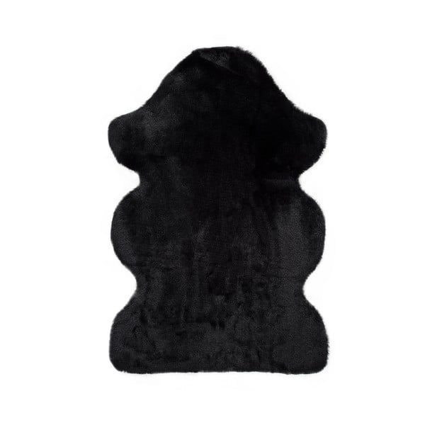 Schwarzer Teppich 60x90 cm Fox Liso – Universal
