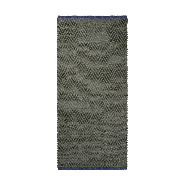 Dunkelgrüner Teppich 70x150 cm Notes – Mette Ditmer Denmark
