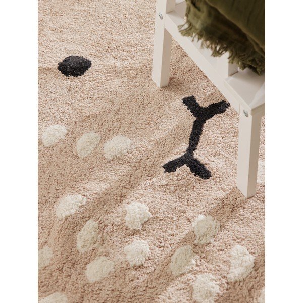 Beiger, waschbarer, handgewebter Baumwoll-Kinderteppich, 120 × 152 cm Snuggle Pucki - Hanse Home-image-4