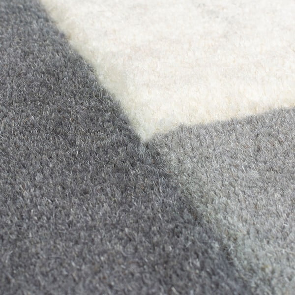 Grauer Läufer aus Wolle, 60 × 230 cm Collage - Flair Rugs-image-3