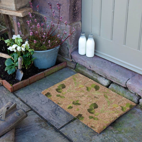 Fußmatte aus Kokosfasern, 40 x 60 cm Watercolour Leaves - Artsy Doormats-image-3