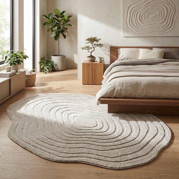 Beiger Teppich 160 × 230 cm Pebble - ESTE-image-1