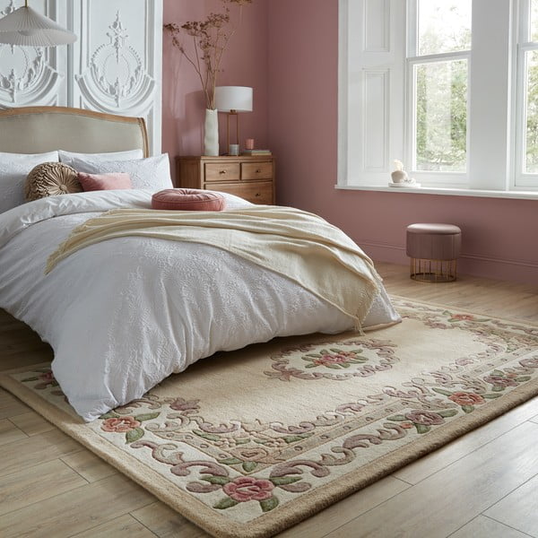 Brauner Wollteppich, 120 × 180 cm Aubusson - Flair Rugs-image-1