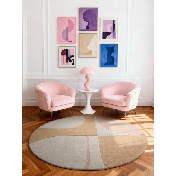 Handgewebter runder Wollteppich, Ø 160 cm Westminster Windmill - Ted Baker-image-1